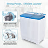 Portable Washing Machine Twin Tube Laundry Washer Spiner Built-in Drain Pump