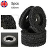 5X Poly Strip Disc Abrasive Wheel Paint Rust Removal Clean For Angle Grinder .