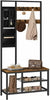 HOOBRO Coat Rack Stand Hall Tree Free Standing Coat Stand Entryway Storage Shelf