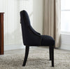 Tufted Velvet Fabric Studded Dining Chair Victoria Accent Side Chair
