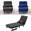 Fold Out Sofa Bed Armchair Recliner Guest Single Sleeper Lounge Chair Adjustable