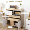 Modern Sideboard, Storage Cabinet, Living Room Accent Cupboard with 3 Drawers