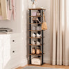 Shoe Rack Wooden Tall Shoe Rack Narrow Shoe Storage Organizer Slim Shoe Shelf