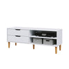 TV Cabinet Vintage TV Stand Console Table TV Unit Centre Table with Storage Cube