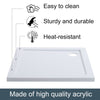Bathroom Shower Tray Acrylic Anti Slip Slimline Rectangle/Square Base Waste Kits