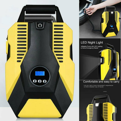 PROFESSIONAL 12V DIGITAL ELECTRIC CAR TYRE INFLATOR PUMP LED LCD AIR COMPRESSOR