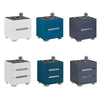 2/3 Drawers LED Bedside Tables Cabinets Wireless Charging Bedroom Furniture