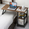 Adjustable Mobile Laptop Table Notebook Desk Sofa Bed Tray Computer StorageShelf