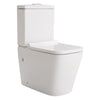 Full Base White Ceramic Toilet Soft Close Coupled Bathroom Pan Seat WC Cloakroom