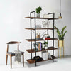 Industrial Bookcase Storage Tall Shelf Metal Display 5Tier Ladder Shelves UK