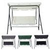 Patio Metal Swing Chairs Outdoor Hammock 3 Seater Canopy Garden Bench Sunshade