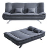 190cm Upholstered Grey Sofa Bed Sleeper Recliner Chair Beds Settee Couch Sofabed