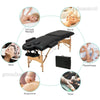 Massage Table Bed Beauty Salon Couch Stool Therapy Chair Tattoo Adjustable Black