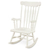 Outdoor Rocking Chair Wooden Porch Rocker High Back Chair Seat Garden Patio