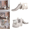 Toddler Slide Set Bus Driving Climber Toy Kids Slider Outdoor Playground Garden