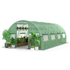 Outdoor Walk-in Tunnel Greenhouse Garden Planter Growth Tent w/ 10 Windows 3MX6M