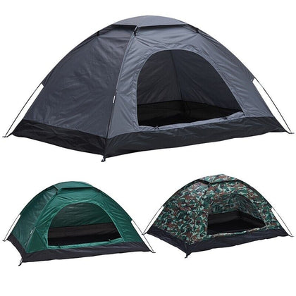 Camping Tents 2 Man Family Tent Fishing Hiking Outdoor Waterproof with Floor
