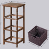 Storage Unit Basket Chest of Drawers Wicker Bathroom Furniture Shelf Cabinet