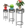 3Pcs Tall Modern Plant Pot With Stands Set Modern Freestanding Planter