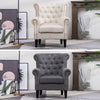 CHESTERFIELD CLASSIC BUTTONED WING BACK FIRESIDE ARMCHAIR SOFA QUEEN ANNE CHAIR