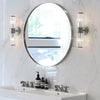 Round Bathroom 80cm HD Mirror Wall Mirror Silver Bedroom Makeup Dressing Mirror