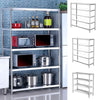 120/150cm Modern Kitchen Storage Rack Display Rack Shelving 304 Stainless Steel