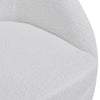 Teddy Velvet Single Sofa Swivel Tub Round Back Armchair White Leisure Chair