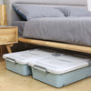 Stackable Plastic Storage Boxes Under-Bed Container Home Bedroom Lid & Wheels UK