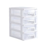 PLASTIC STORAGE DRAWERS 4 TIER DRAW TOWER UNIT MINI DESKTOP CONTAINER HOLDER NEW