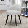 Upholstered Makeup Chair Velvet Dressing Table Seat Piano Stool Bedroom Kids
