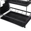 Dish Drainer Rack Storage Drip Tray Cutting Board SinkDrying Draining Plate Bowl