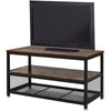 Industrial Wood TV Stand Entertainment Unit Coffee Table Cabinet with Shelf Rack