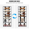 7-tier Double Shoe Storage Tower Organiser Unit Home Display Shelf Rack Stand