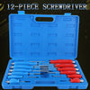 Magnetic Screwdriver Set HEAVY DUTY Philips & Slotted Go Through Drivers PH0-PH4