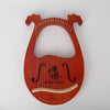 Lyre Harp 16 Strings Solid Mahogany Lyre String Instrument w/ Bag Tuning Hammer