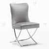 Vanquish Premium Button Back Velvet Dining Chair Brampton Cross Legs Chrome 2023