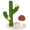 72cm High Cat Cactus Scratcher Tree w/ Toy Ball Flower Climbing Scratching Green
