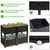 Set of 4 Raised Garden Bed Kits Elevated Flower Vegetable Herb Grow Planter Box