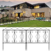 4 Panels Steel Decorative Garden Fence Lawn Border Edge Landscaping Interlocking