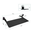 Clamp-on Keyboard Slide Tray Under Desk\ Folding Extender Tray Table Mount Shelf