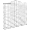 Arched Gabion Baskets 3 pcs 200x50x180/200 Galvanised Q5Q7