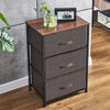 Chest of Drawers Bedroom Storage Unit with 3 Drawers Organizer Cabinet Wardrobe