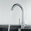 Kitchen Tap Sink Mixer 2 Lever Tap Swivel Modern Chrome Basin Water Fall Taps