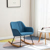NEW Rocking Chair Upholstered Armchair Leisure Recliner Padded Seat Rocker Chair