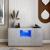 TV Unit Cabinet Stand Sideboard Cupboard Matt Body High Gloss Doors LED Light