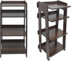 4-Tier Vinyl Record Storage Record Player Stand Side Table for Home Office Study