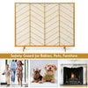 Iron Fire Panel Spark Flame Barrier Screen Wide Metal Mesh Safety Fire Place