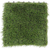 Artificial Grass Turf Interlocking Tile Squares,18 Tiles Pack Fake Lawn Decking
