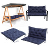 2 3 Seater Tie-On Garden Bench Cushion Swing Chair Replacement Seat Pad Backrest