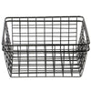 2pcs Bathroom Iron Storage Basket Metal Wire kitchen Tray Desk Mesh Basketry Box